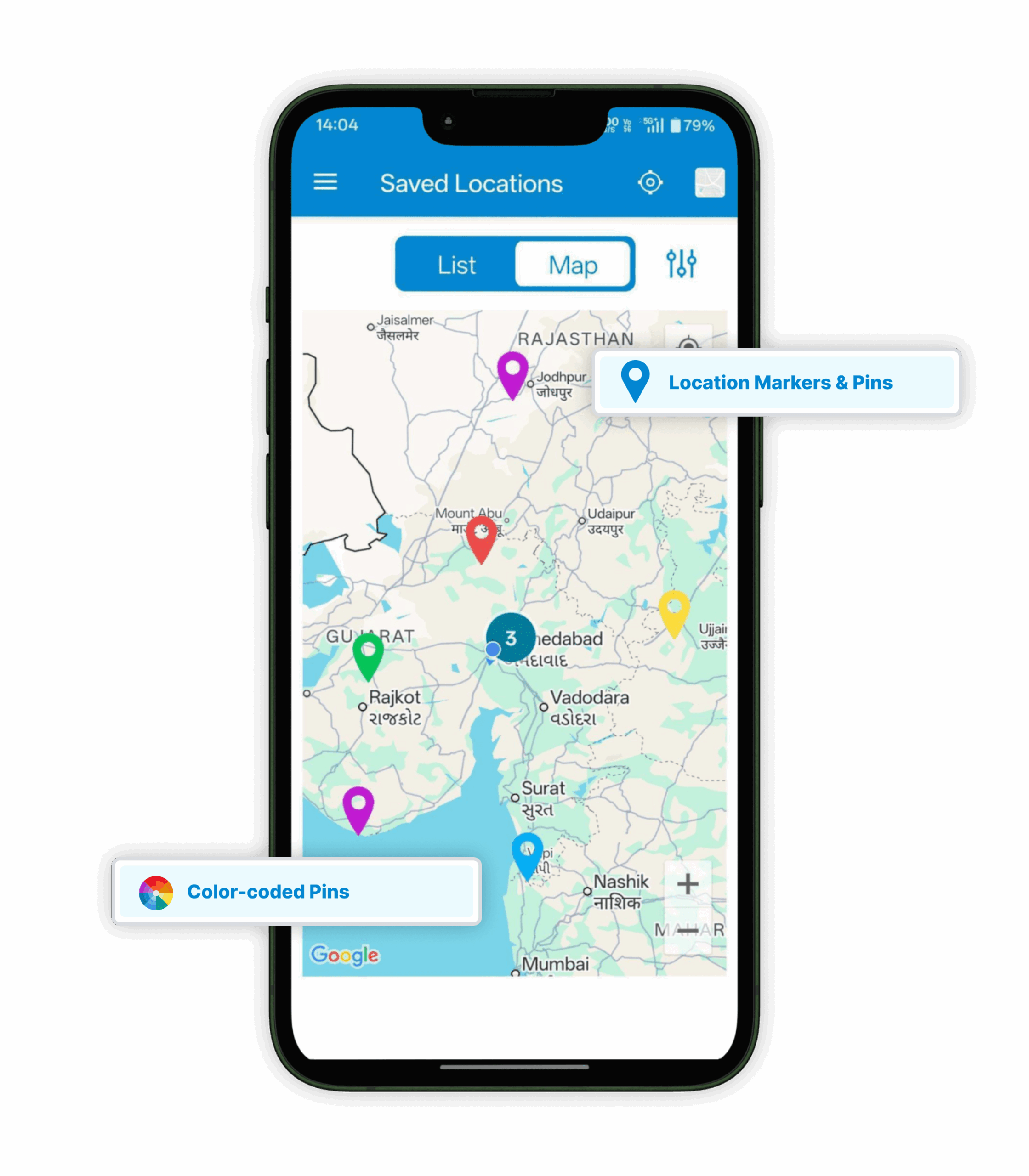 Location Markers & Pins
