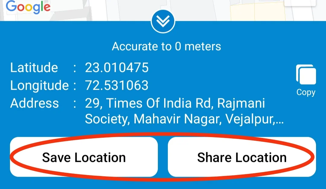 Save Share Location