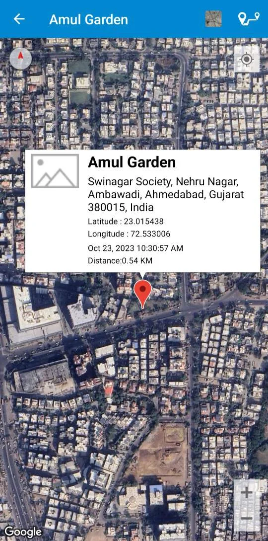 Single Location Map View