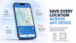 Save Location GPS est l'application idéale pour placer un repère et créer une carte regroupant plusieurs lieux. Enregistrez et partagez vos emplacements grâce à la meilleure application : Save Location GPS.
