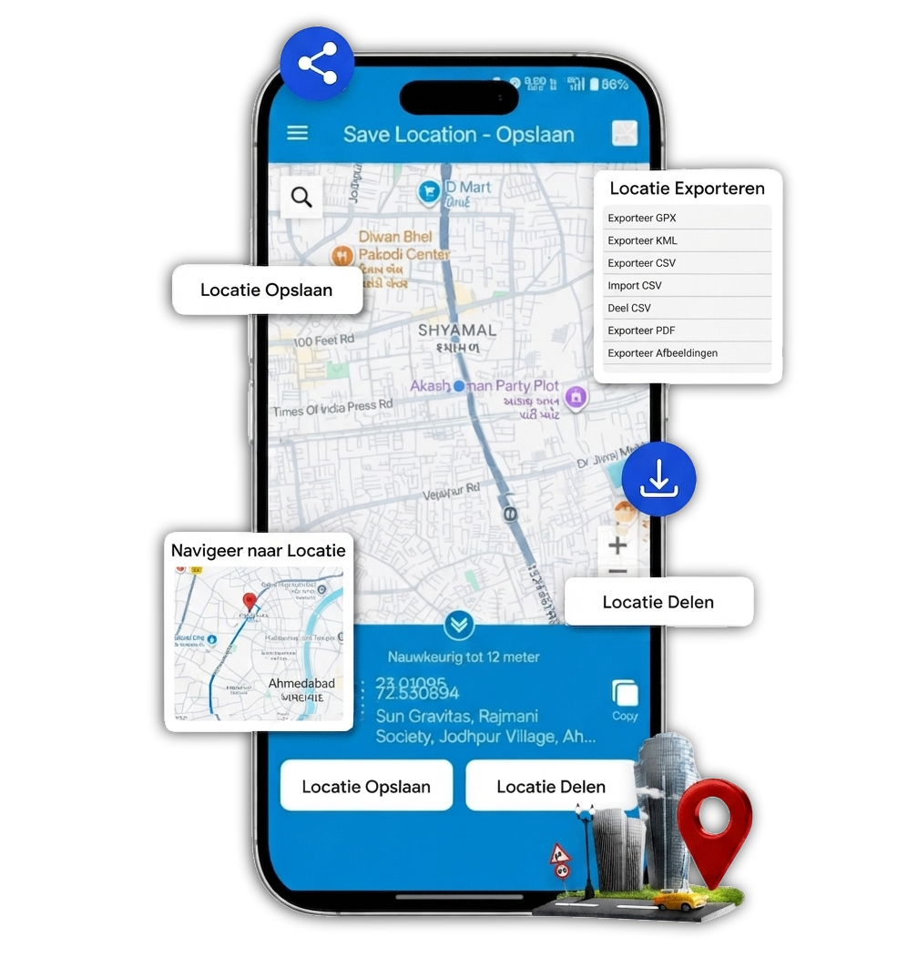 Save Location GPS nl