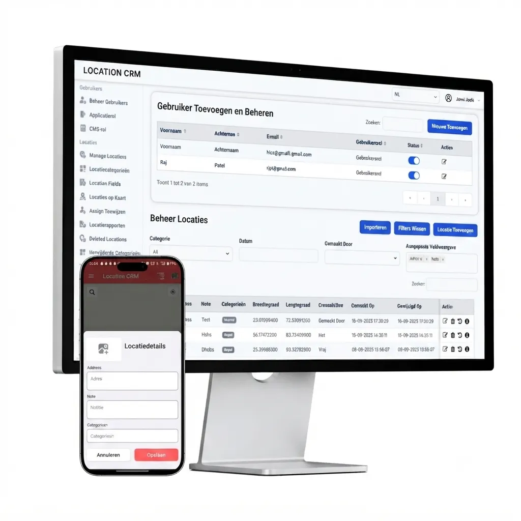 admin app web features nl