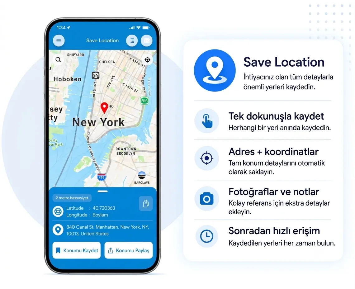 save location gps application 1 tr